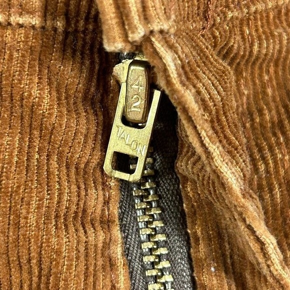 Vintage Levis Brown Corduroy Pants White Tab Mens 38x31 USA Made 80s Talon Zip - Picture 5 of 12